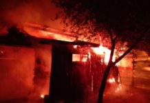 Patru ore de lupta cu flăcările in localitatea Poiana!