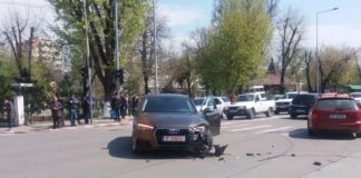 Accident în centrul Alexandriei. Şoferiţa a făcut atac de panică