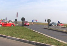 Atenție șoferi, se lucrează la varianta ocolitoare a Alexandriei! Se efectuează lucrări de reglementare a circulatiei, printr-un sens giratoriu