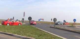 Atenție șoferi, se lucrează la varianta ocolitoare a Alexandriei! Se efectuează lucrări de reglementare a circulatiei, printr-un sens giratoriu