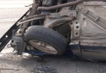 UN AUTOTURISM S-A RĂSTURNAT ÎN COMUNA POENI