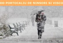 COD PORTOCALIU! Ninsoare abundentă, strat de zăpadă consistent, temporar viscol și vizibilitate scăzută COD PORTOCALIU