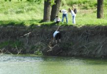 Bunătate în ziua de Paște: un grup de tineri din Alexandria a salvat un cățel de la moarte