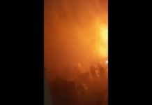 Incendiu violent la o locuință din Drăgănești Vlașca