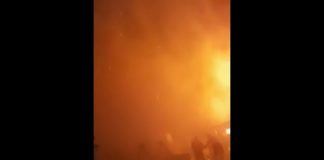 Incendiu violent la o locuință din Drăgănești Vlașca