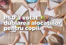 Alocațiile pentru copii urmează să fie dublate, conform unui amendament PSD aprobat în Comisia pentru muncă