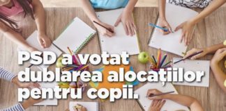 Alocațiile pentru copii urmează să fie dublate, conform unui amendament PSD aprobat în Comisia pentru muncă
