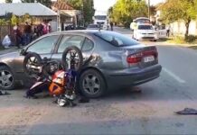 Două persoane rănite în urma unui accident rutier la Cervenia