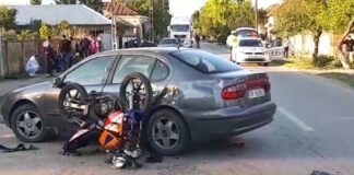 Două persoane rănite în urma unui accident rutier la Cervenia