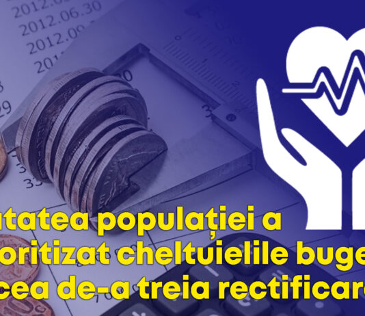 Sănătatea populației a reprioritizat cheltuielile bugetare și la cea de-a treia rectificare