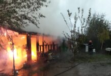 Incendiu într-o gospodărie din localitatea Poiana, din cauza unui scurtcircuit electric