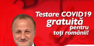 Samuel Calotă – candidat ProRomania pentru Camera Deputatilor: „Testare gratuită Covid-19 pentru toți românii!”