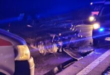 Două mașini s-au ciocnit pe E70, la ieșire din Văceni către Alexandria