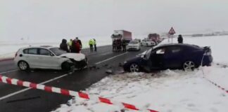 Trei victime în urma unui accident rutier pe E70, la ieșire din Alexandria