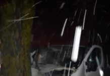 A pierdut controlul volanului și a intrat cu mașina într-un copac de pe marginea drumului