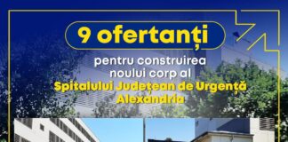 Deputat Costel BARBU: 9 ofertanți pentru construirea noului corp al Spitalului Județean de Urgență Alexandria