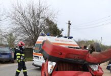 Accident pe DJ506, în Bragadiru. Două persoane, soț și soție, au ajuns la spital