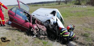 Două victime, în urma unui accident produs pe șoseaua de centură a Alexandriei