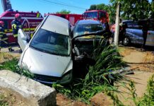 Două mașini implicate într-un accident produs la Beiu; o persoană a ajuns la spital