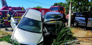 Două mașini implicate într-un accident produs la Beiu; o persoană a ajuns la spital
