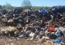 Munți de gunoaie zac la câteva zeci de metri de casele oamenilor, la Furculești