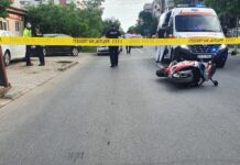 Fetită de 10 ani, lovită de motocicletă pe trecrea de pietoni