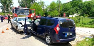 Patru persoane au ajuns la spital în urma unui accindent rutier produs la Videle
