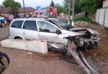 Accident pe DJ504, la Orbeasca. Două persoane au ajuns la spital