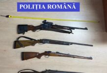 Percheziții în Teleorman pentru identificarea armelor deținute fără drept – au fost indisponibilizate 10 arme letale, 5 neletale și zeci de cartușe