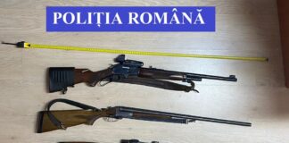 Percheziții în Teleorman pentru identificarea armelor deținute fără drept – au fost indisponibilizate 10 arme letale, 5 neletale și zeci de cartușe