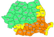 Cod Portocaliu de caniculă pentru ziua de luni; de marți e în vigoare un Cod Galben de disconfort termic ridicat, cu temperaturi de până la 36 de grade