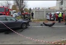 O persoană a ajuns la spital în urma unui accident rutier în Alexandria