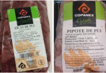 Pipote și ficat de pui, retrase de la comercializare în magazinele Penny și Profi