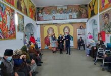 Adrian Gâdea și-a sărbătorit ziua de nume alături de bunicii de la Centrul pentru persoane vârstnice Cervenia