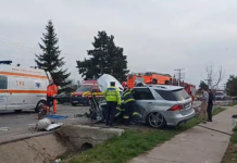 Două victime în urma unui grav accident pe E70, la Drăgănești – Circulația a fost blocată, a fost solicitată intervenția elicopterului SMURD
