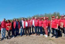 Acțiune de plantare de copaci la Fântânele/ Adrian Gâdea: “Se spune că dacă vrei să auzi ciripit de păsări, nu cumperi o colivie ci plantezi un pom!”
