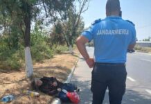 Culmea penibilului: Ședință foto cu victima unui accident-pozele au fost apoi postate fără perdea pe pagina Jandarmeriei Teleorman
