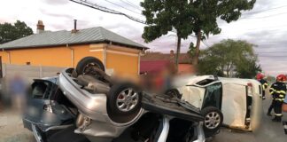 Accident rutier pe DN51, la Poroschia/ Au rezultat trei victime, două au fost transportate la spital