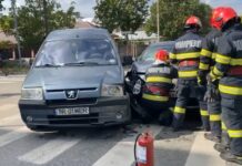 Accident rutier în Alexandria; o persoană a ajuns la spital