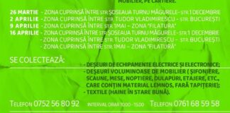 La Alexandria se reia campania de ridicare a deșeurilor voluminoase