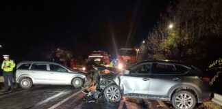 Accident mortal pe E70, la Bujoreni – Un biciclist și-a pierdut viața, o femeie a ajuns la spital