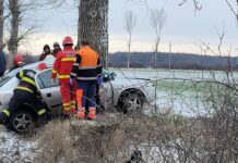 O victimă în urma unui accident pe DJ504 la intrare în Lăceni