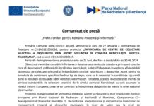 COMUNICAT DE PRESĂ / Primăria Comunei NENCIULEȘTI anunță semnarea contractului de finanțare pentru proiectul „ÎNFIINȚAREA DE CENTRE DE COLECTARE SELECTIVĂ A DEȘEURILOR PRIN APORT VOLUNTAR ÎN COMUNA NENCIULEȘTI, JUDEȚUL TELEORMAN”