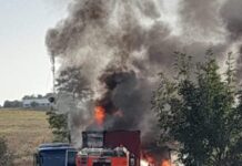 Grav accident rutier pe E70, între Bujoreni și Prunaru/ Autobuz, microbuz și TIR, implicate, circulația a fost deviată