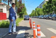 Stâlpișori de protecție la trecerile de pietoni, în intersecții și stațiile de autobuz cu alveolă din Alexandria