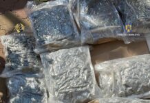 Captura record de droguri: 53 de kilograme de canabis, ascunse în canapele și trimise din Spania în România. Un bărbat, arestat preventiv
